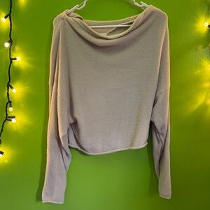 Cozy Beige Long Sleeve Sweater